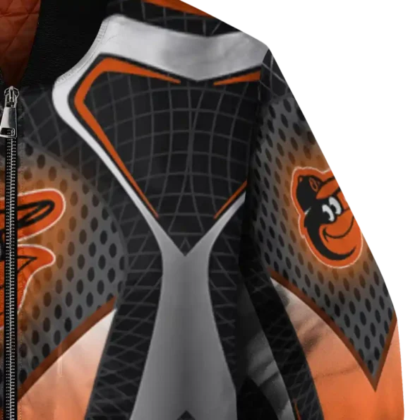 personalized baltimore orioles mesh chest black crocs black bomber jacket premium grade