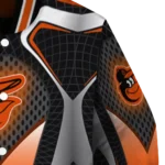 personalized baltimore orioles mesh chest black crocs black varsity jacket best selling