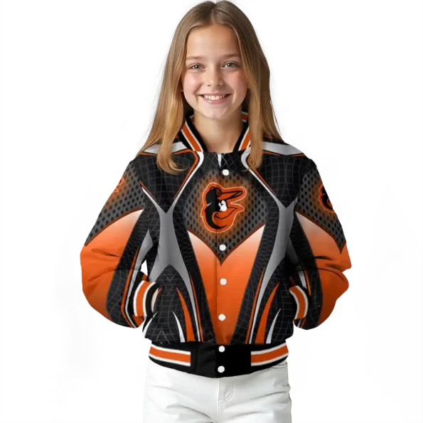 personalized baltimore orioles mesh chest black crocs black varsity jacket top rated