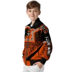 personalized baltimore orioles star burst orange bomber jacket best selling