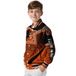 personalized baltimore orioles star burst orange varsity jacket best selling