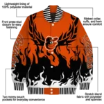 personalized baltimore orioles winged blaze orange white varsity jacket best selling
