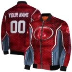 personalized boston red sox power plate red bomber jacket best selling