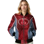 personalized boston red sox power plate red bomber jacket best selling