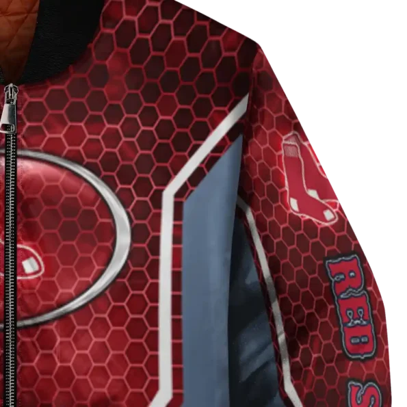 personalized boston red sox power plate red bomber jacket premium grade