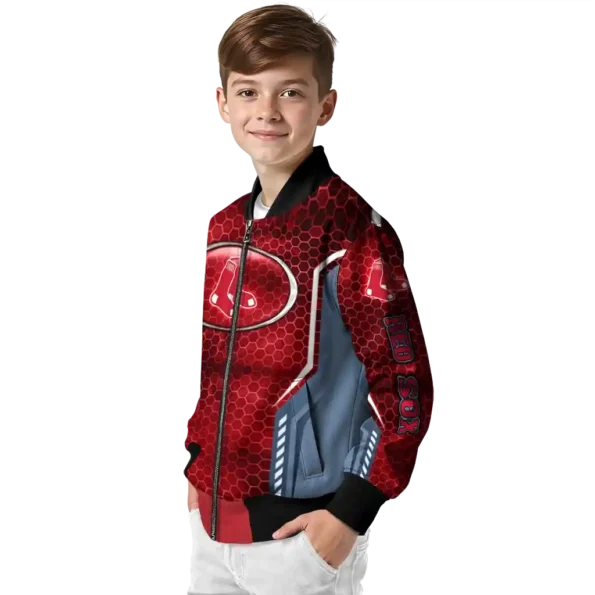 personalized boston red sox power plate red bomber jacket trendy