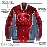 personalized boston red sox power plate red varsity jacket best selling