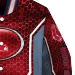 personalized boston red sox power plate red varsity jacket best selling