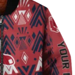 personalized boston red sox pyramid shapes red bomber jacket best selling