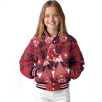 personalized boston red sox pyramid shapes red varsity jacket best selling