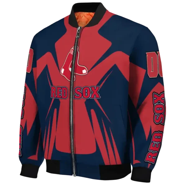 personalized boston red sox spider mark red old navy crocs bomber jacket best selling