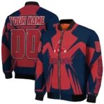 personalized boston red sox spider mark red old navy crocs bomber jacket best selling