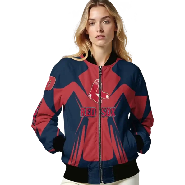 personalized boston red sox spider mark red old navy crocs bomber jacket latest model