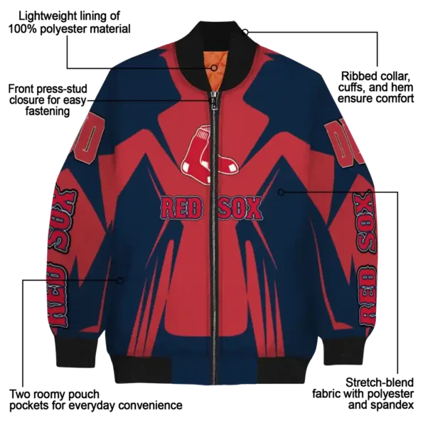 personalized boston red sox spider mark red old navy crocs bomber jacket new arrival