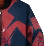 personalized boston red sox spider mark red old navy crocs bomber jacket best selling