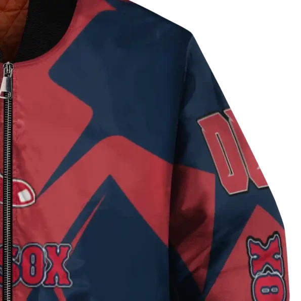 personalized boston red sox spider mark red old navy crocs bomber jacket premium grade