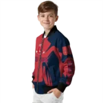 personalized boston red sox spider mark red old navy crocs bomber jacket best selling