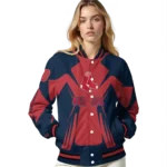 personalized boston red sox spider mark red old navy crocs varsity jacket best selling