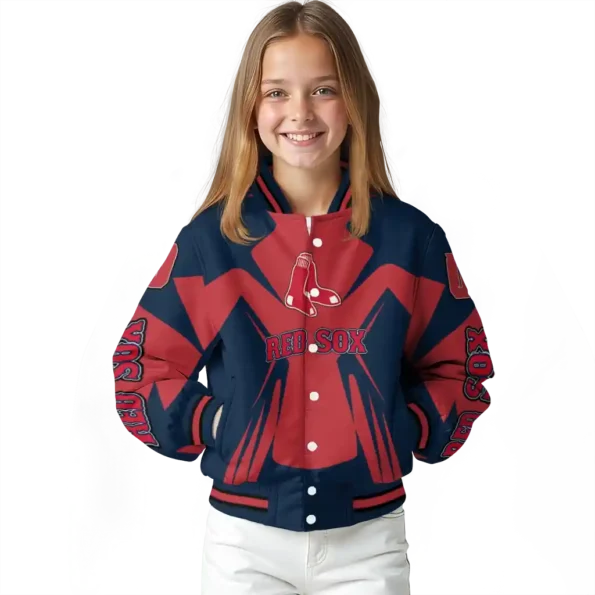 personalized boston red sox spider mark red old navy crocs varsity jacket top rated