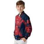 personalized boston red sox spider mark red old navy crocs varsity jacket best selling