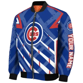 personalized chicago cubs chevron angles blue bomber jacket best selling