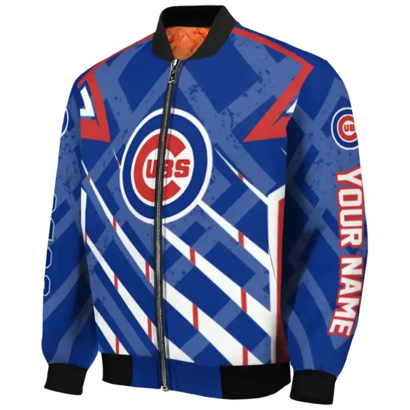 personalized chicago cubs chevron angles blue bomber jacket best selling