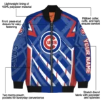 personalized chicago cubs chevron angles blue bomber jacket best selling