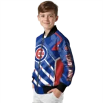 personalized chicago cubs chevron angles blue bomber jacket best selling
