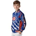 personalized chicago cubs chevron angles blue varsity jacket best selling