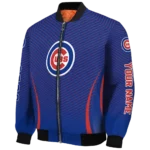 personalized chicago cubs chevron arrow blue bomber jacket best selling