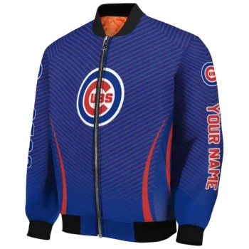 personalized chicago cubs chevron arrow blue bomber jacket best selling
