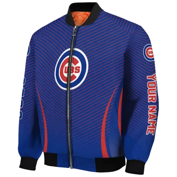 personalized chicago cubs chevron arrow blue bomber jacket best selling