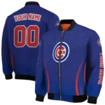 personalized chicago cubs chevron arrow blue bomber jacket best selling