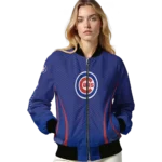 personalized chicago cubs chevron arrow blue bomber jacket best selling