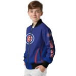 personalized chicago cubs chevron arrow blue bomber jacket best selling