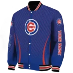 personalized chicago cubs chevron arrow blue varsity jacket best selling