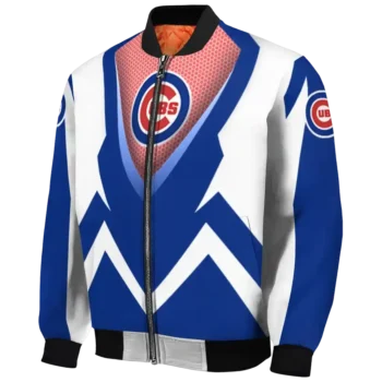 personalized chicago cubs v stripes blue white bomber jacket best selling