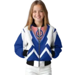 personalized chicago cubs v stripes blue white bomber jacket best selling