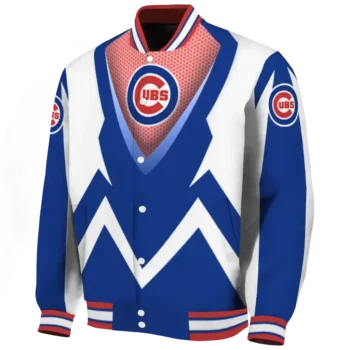 personalized chicago cubs v stripes blue white varsity jacket best selling