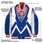 personalized chicago cubs v stripes blue white varsity jacket best selling