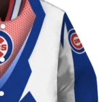 personalized chicago cubs v stripes blue white varsity jacket best selling