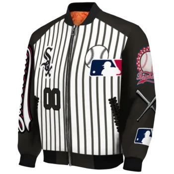 personalized chicago white sox eagle baseball black white bomber jacket best selling