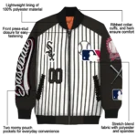 personalized chicago white sox eagle baseball black white bomber jacket best selling
