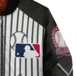 personalized chicago white sox eagle baseball black white bomber jacket best selling