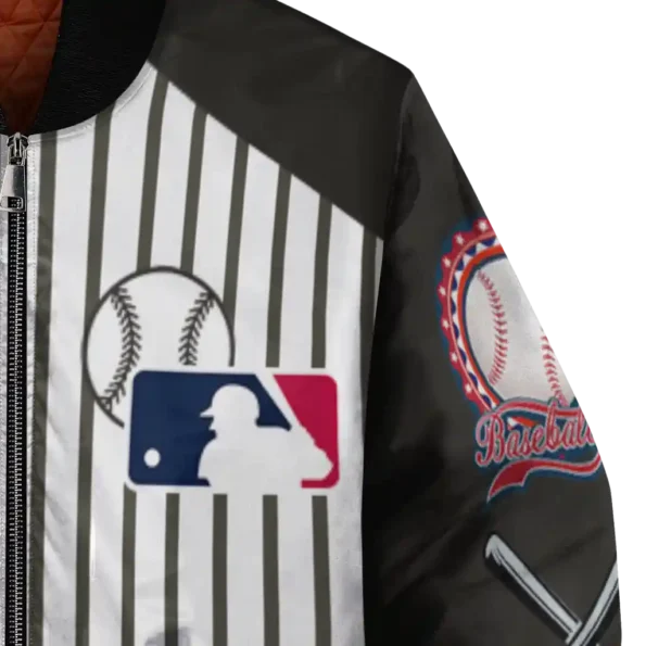 personalized chicago white sox eagle baseball black white bomber jacket premium grade