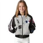 personalized chicago white sox eagle baseball black white bomber jacket best selling