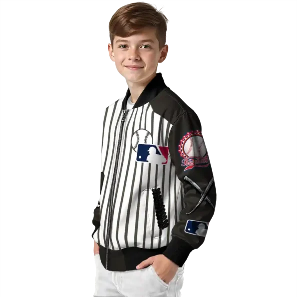 personalized chicago white sox eagle baseball black white bomber jacket trendy