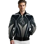 personalized chicago white sox mesh chest grey crocs black bomber jacket best selling