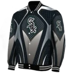 personalized chicago white sox mesh chest grey crocs black varsity jacket best selling