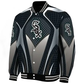 personalized chicago white sox mesh chest grey crocs black varsity jacket best selling